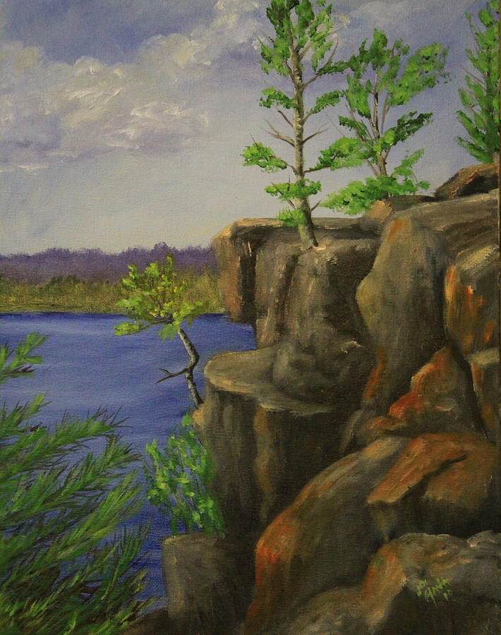 Honeymoon Bluff Painting by Joi Electa