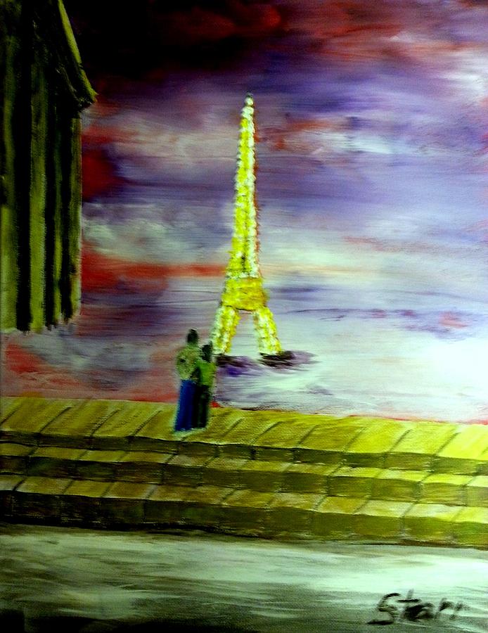 Honeymoon In Paris Painting