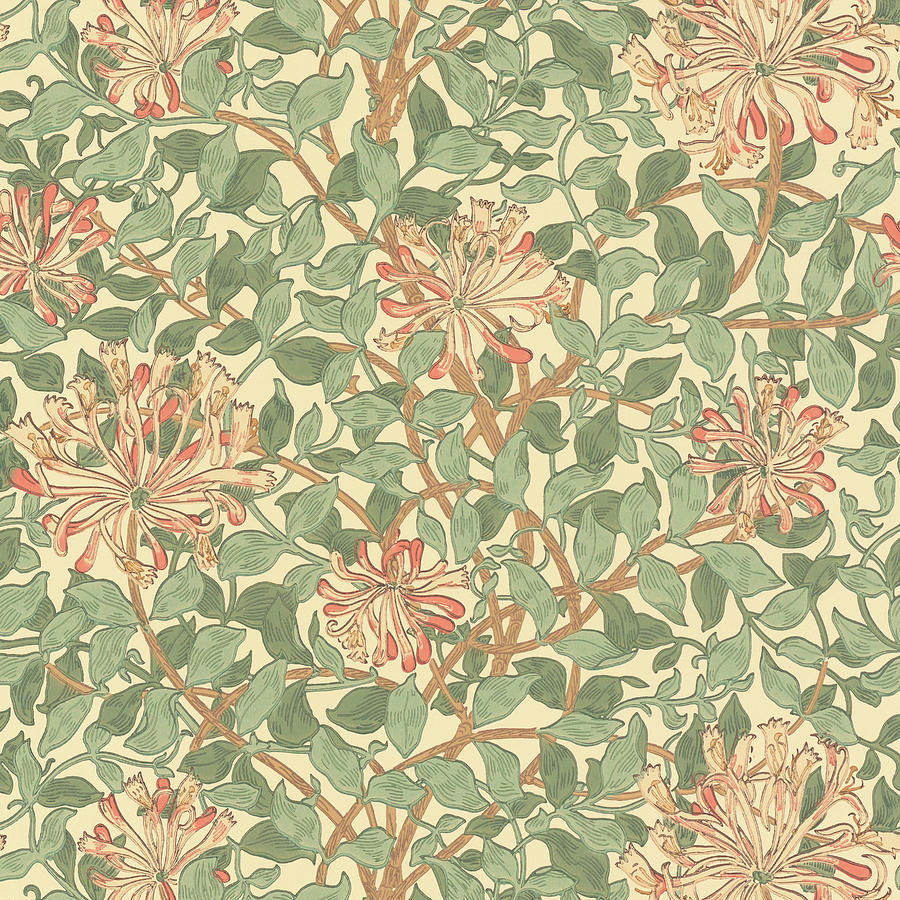 Honeysuckle Tapestry - Textile by William Morris - Fine Art America