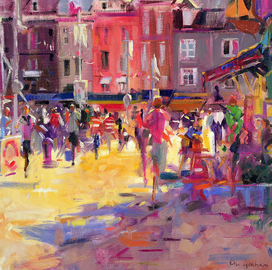 Summer Painting - Honfleur Promenade by Peter Graham