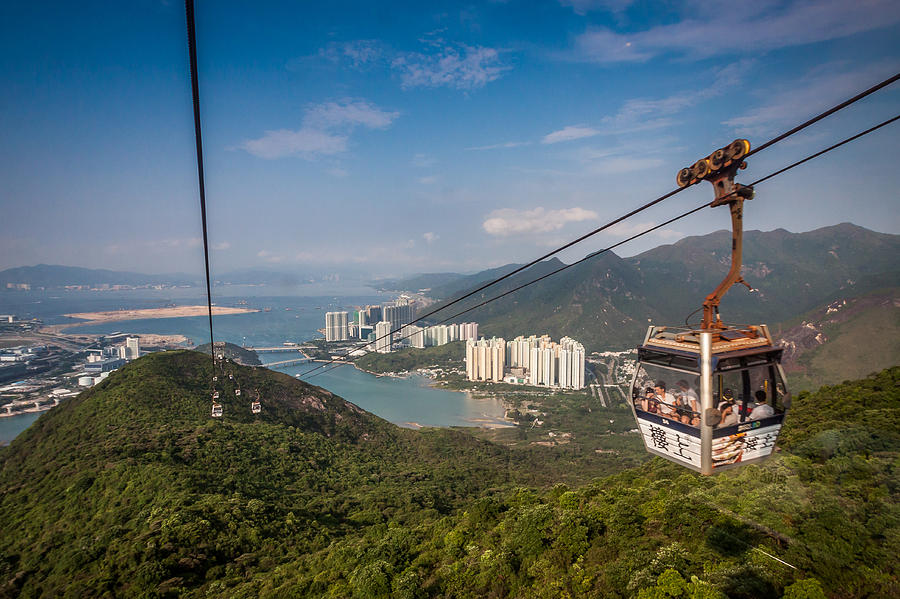 Hong Kong Cable Car Photograph by Dave Hall