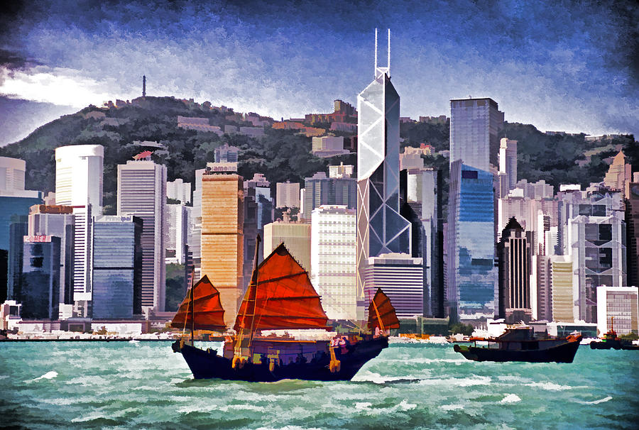 Hong Kong Skyline Photograph by Dennis Cox