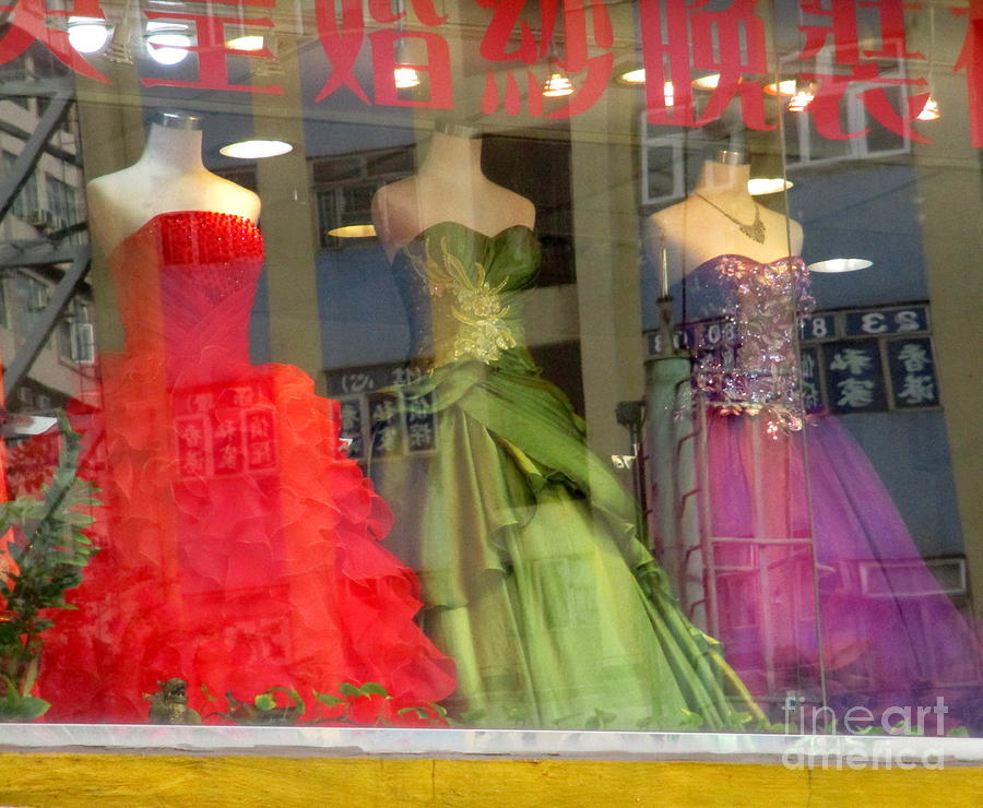 Hong Kong Dress Shop Photograph by Randall Weidner