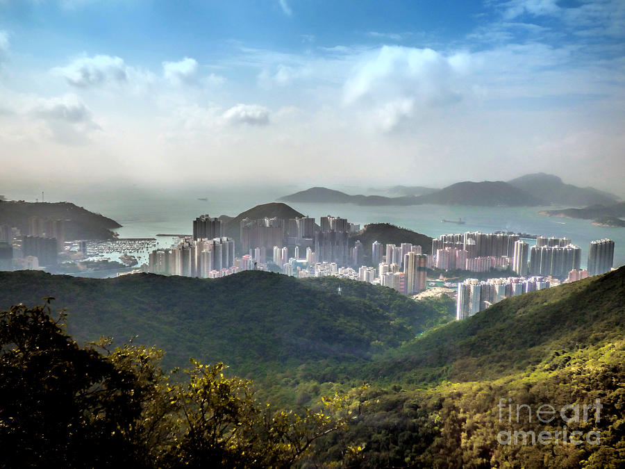 Hong Kong from Victoria Peak Photograph by Lynn Bolt