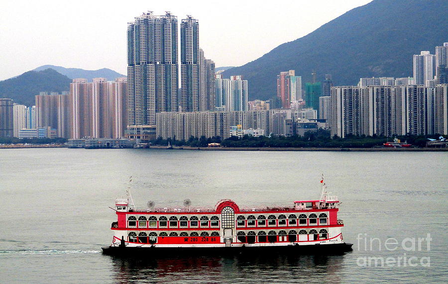 Hong Kong Harbor 1 Photograph by Randall Weidner
