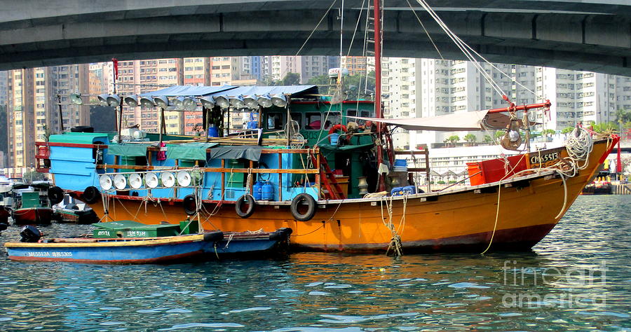 Hong Kong Harbor 12 Photograph by Randall Weidner