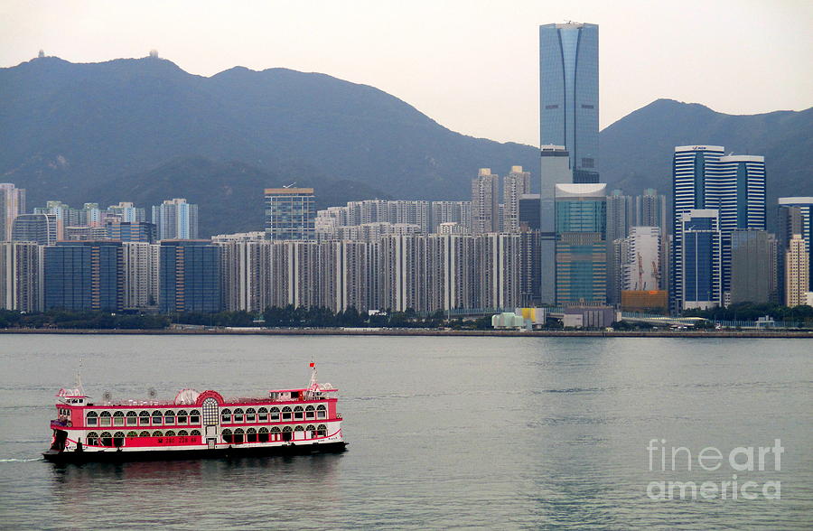 Hong Kong Harbor 2 Photograph by Randall Weidner