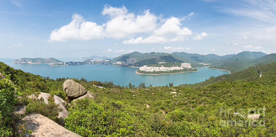 Hong Kong island Panorama Photograph by Didier Marti
