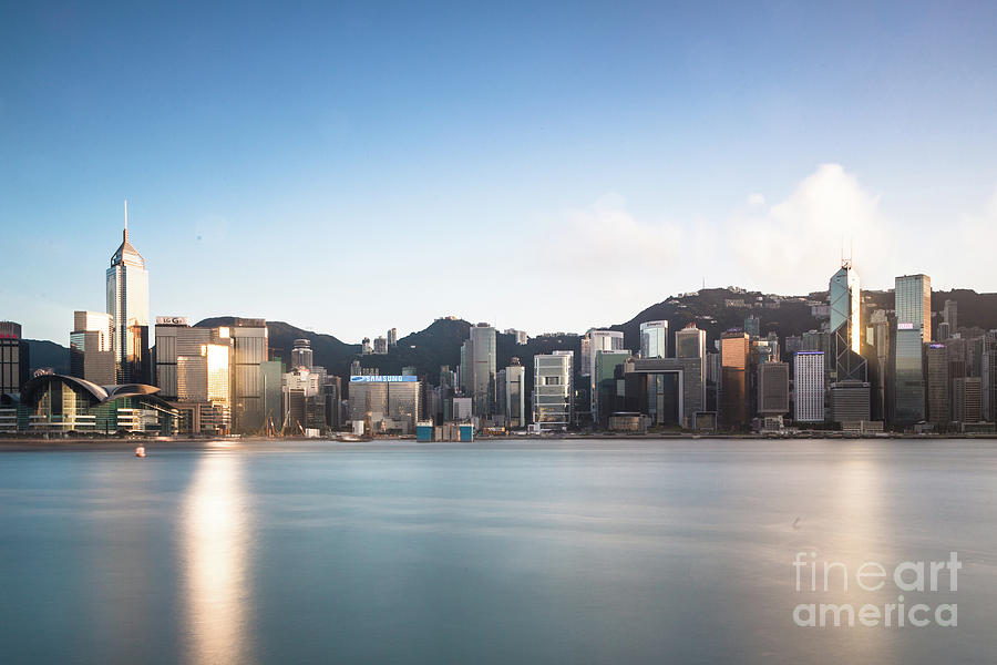 Hong Kong island skyline Photograph by Didier Marti