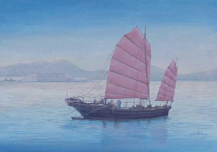 Hong Kong Painting - Hong Kong Morning by Jim Clary