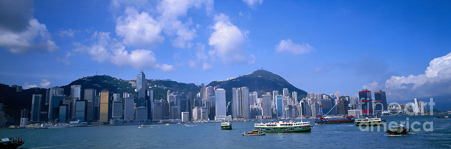 Hong Kong Photograph - Hong Kong Panorama by Bill Bachmann - Printscapes