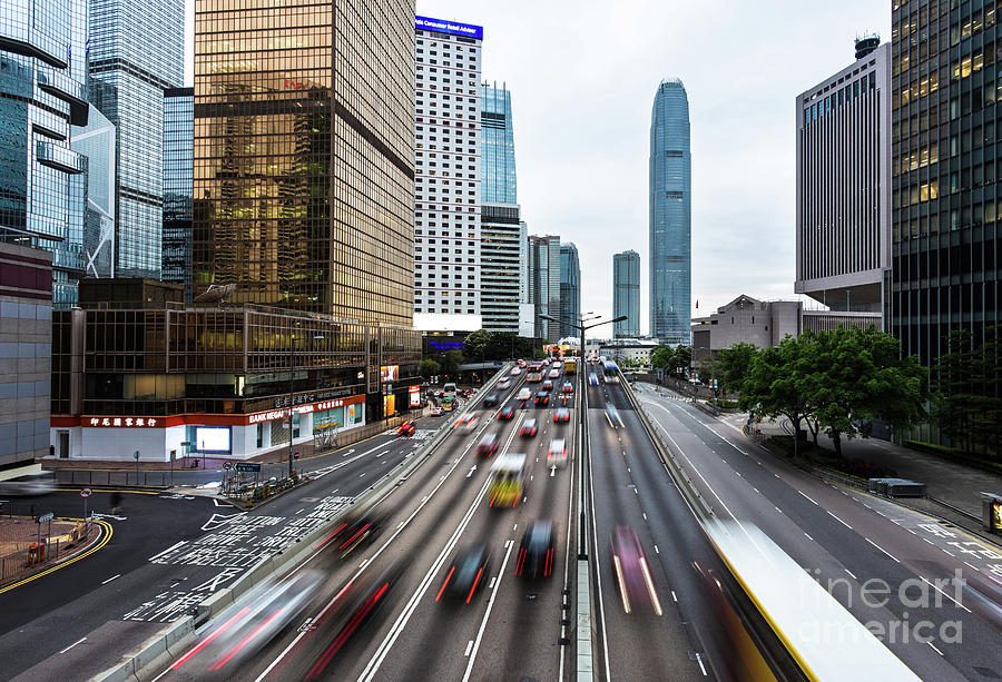 Hong Kong rush hour Photograph by Didier Marti