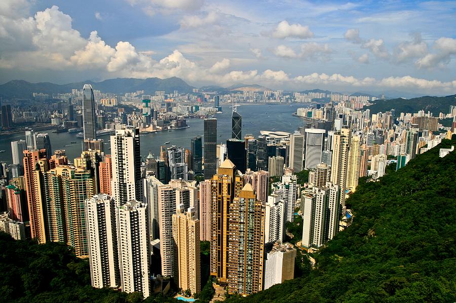 Hong Kong Photograph - Hong Kong Skyline by Miranda  Miranda