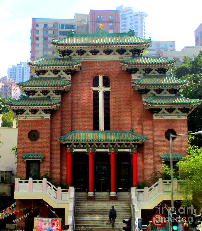 Hong Kong Temple Photograph by Randall Weidner