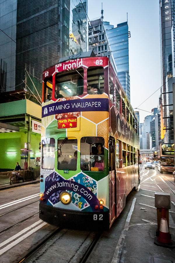 Hong Kong Tram Photograph by Dave Hall