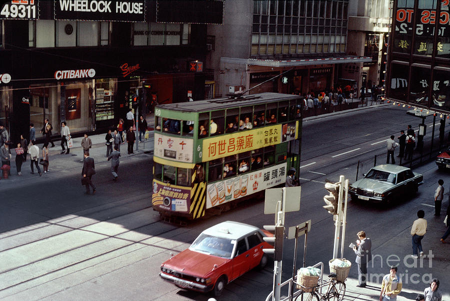 Hong Kong Trolley, 1950s Photograph by Wernher Krutein