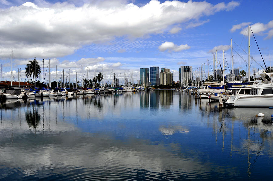 Honolulu Harbor Photograph by Andrew Dinh