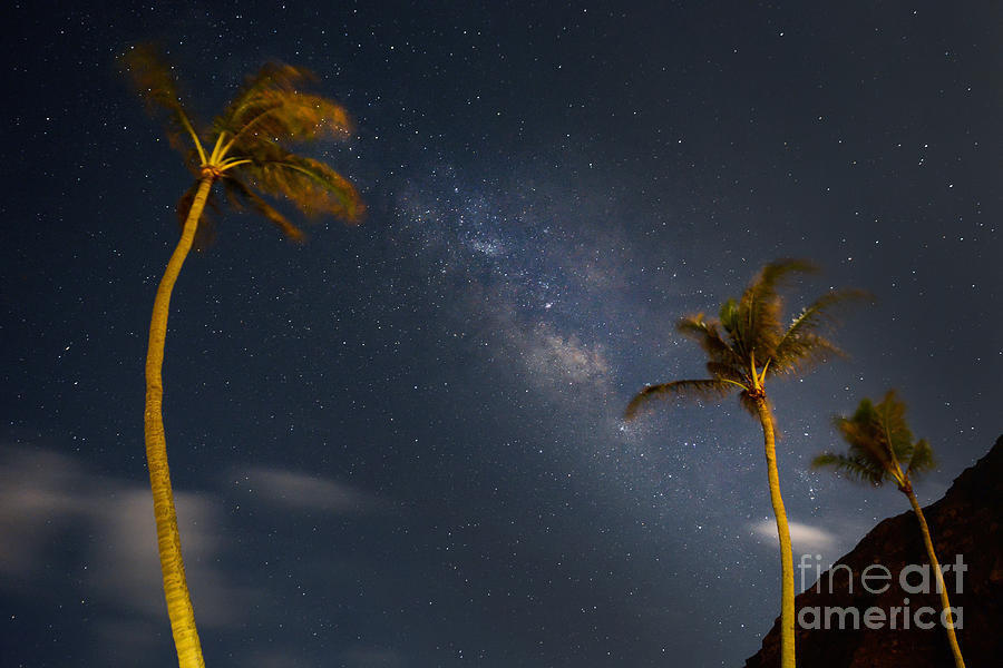 Honolulu Photograph - Honolulu Milky Way by Kristin Yata