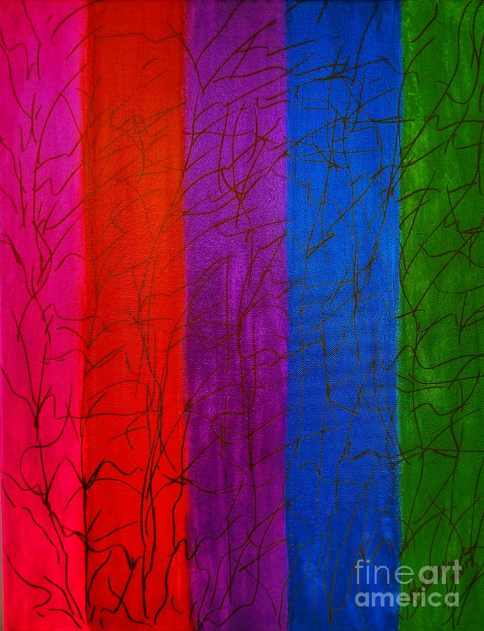  Honor The Rainbow Painting by Rachel Hannah