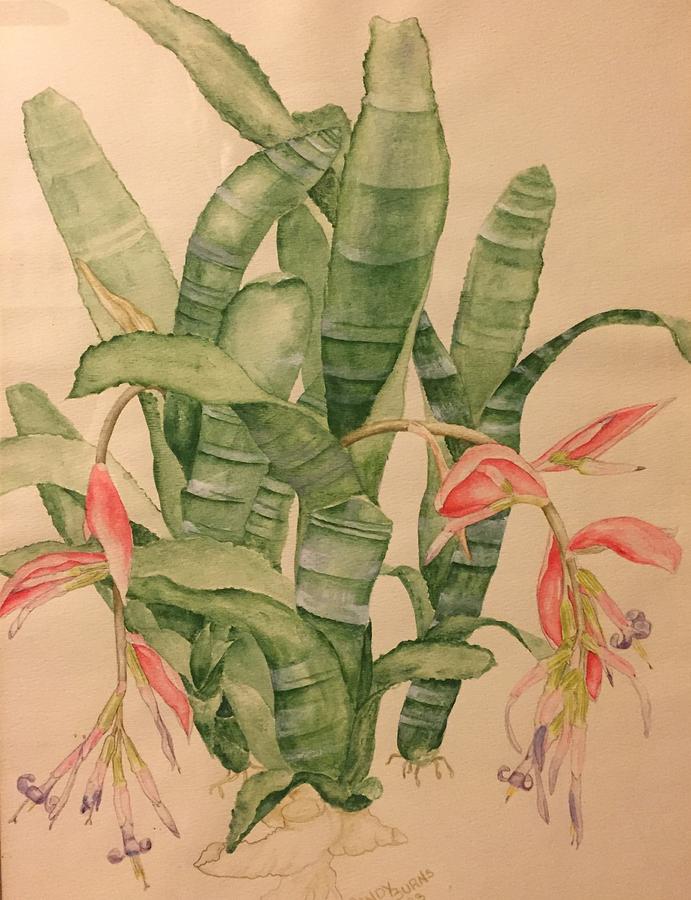 Still Life Painting - Honoring the Bromeliad by Rand Burns