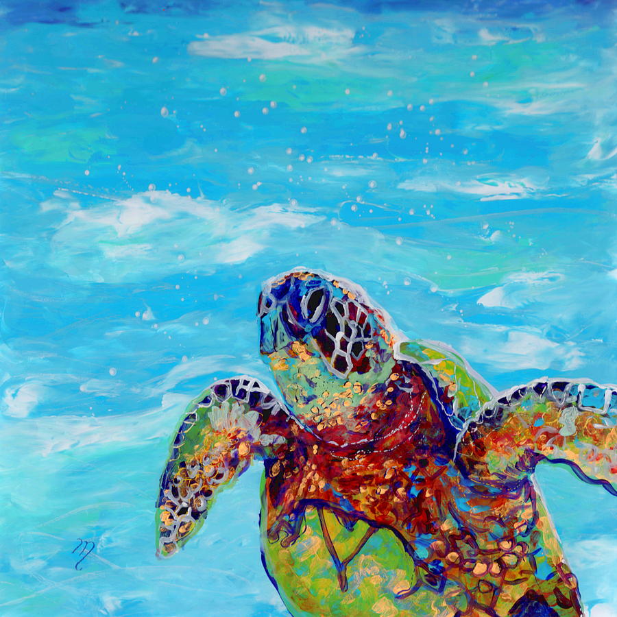 Honu 10 Painting by Marionette Taboniar