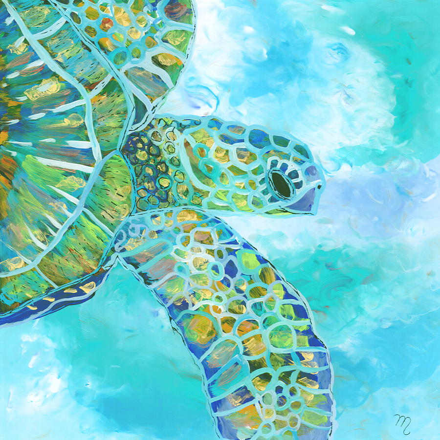 Honu 11 Painting by Marionette Taboniar