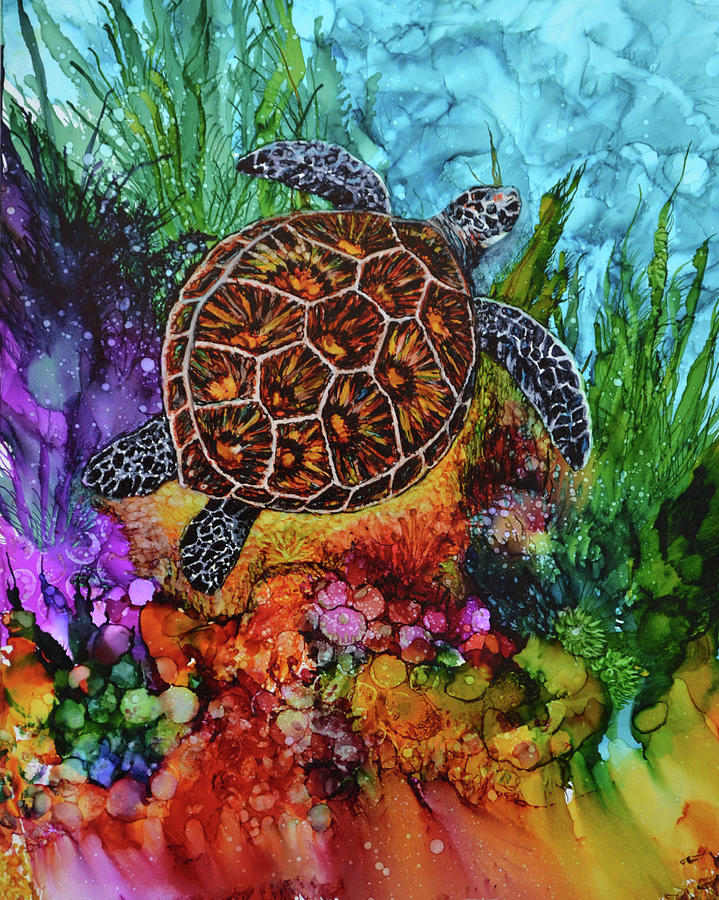 Honu Painting by Kim Gabriel - Fine Art America