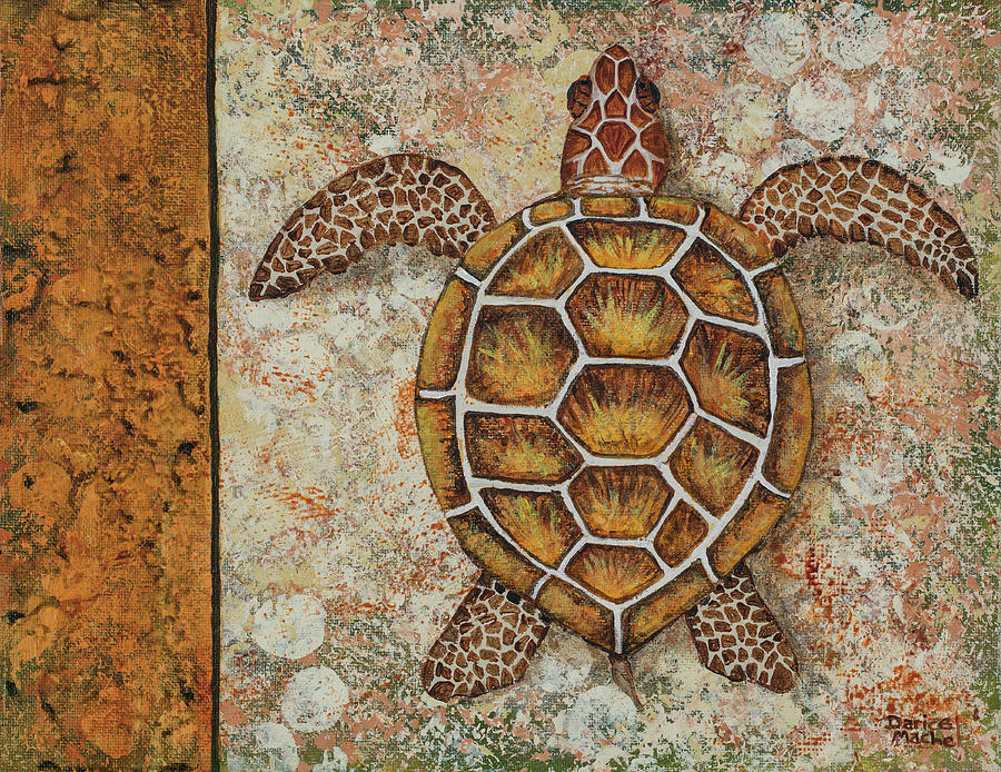 Honu Maui Painting by Darice Machel McGuire