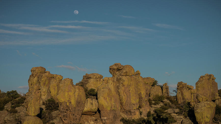 Hoodoo Moon Chiricahua National Monument Arizona Photograph by Lawrence S Richardson Jr