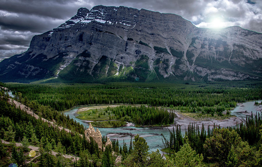 Hoodoos on the Bow River Photograph by Patrick Boening