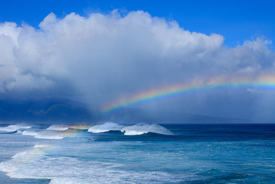 Hookipa Rainbow Photograph by David Olsen