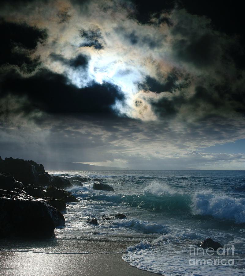 Beach Photograph - Hookipa Waiola  O ka lewa i luna ua paaia he lani Maui Hawaii  by Sharon Mau