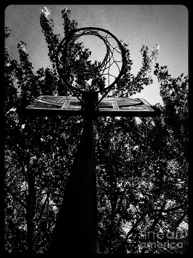 Black And White Photograph - Hoop by Frank J Casella