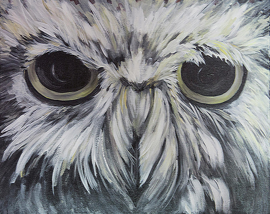 Hoot Painting by Sally Quillin