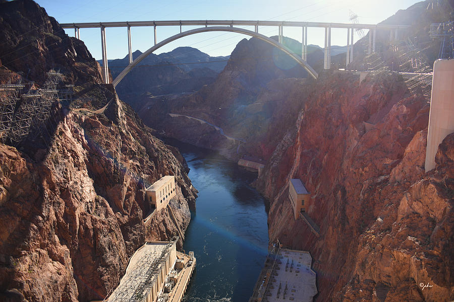 Hoover Dam Gorge Photograph by Paulette B Wright