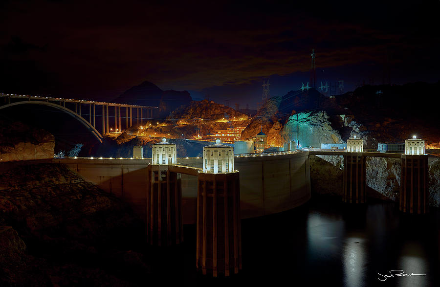 Arch Photograph - Hoover Dam by Jens Peermann Arch Photograph - Hoover Dam by Jens Peermann