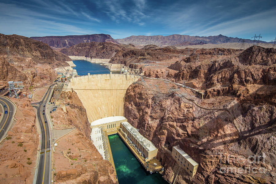 Architecture Photograph - Hoover Dam by JR Photography