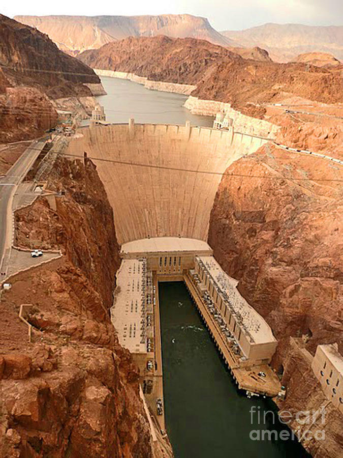 Mountain Photograph - Hoover Dam Scenic View by Angela L Walker