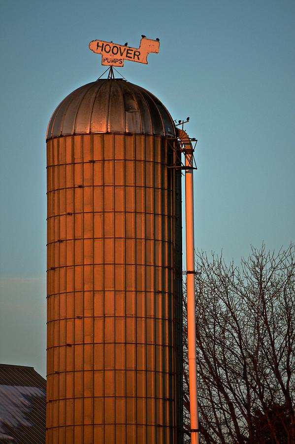 Hoover Pumps Atop Silo Photograph by Tana Reiff