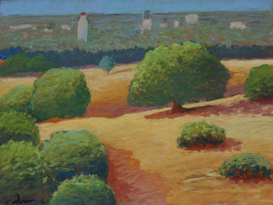 Palo Alto Pastel - Hoover Tower in Sight by Gary Coleman