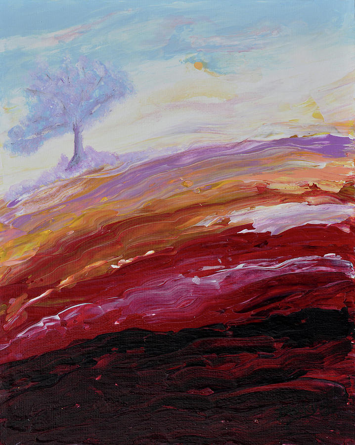 Hope Beyond The Lava Painting by Donna Blackhall