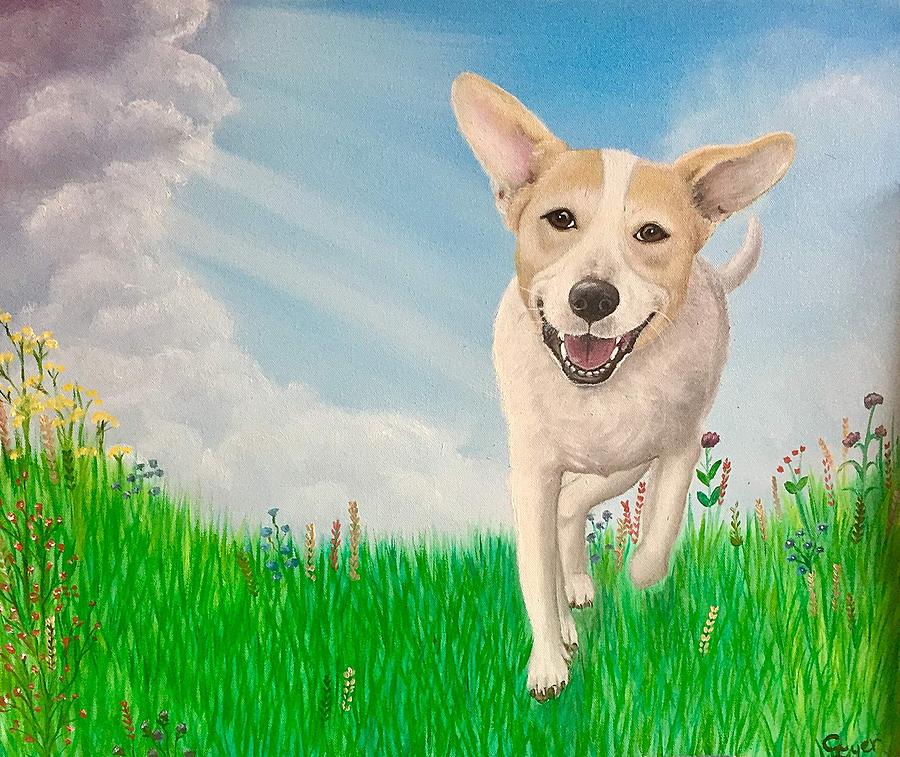 Mutt Painting - Hope for Lexi by Carol Iyer