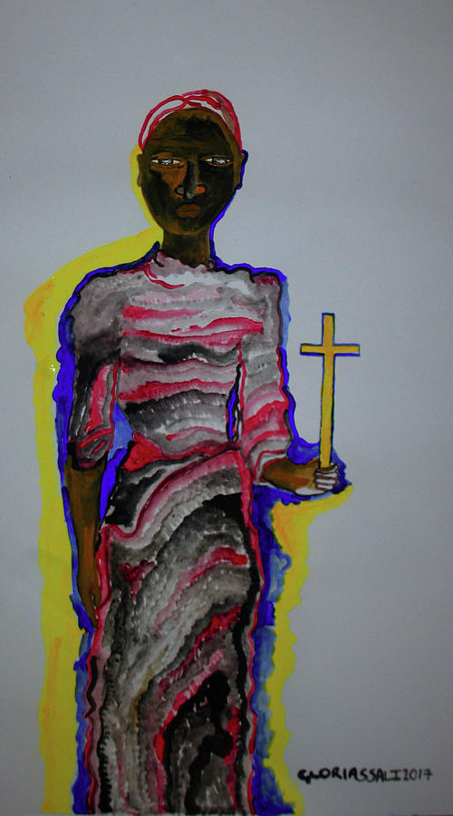 Hope for Peace South Sudan Painting by Gloria Ssali