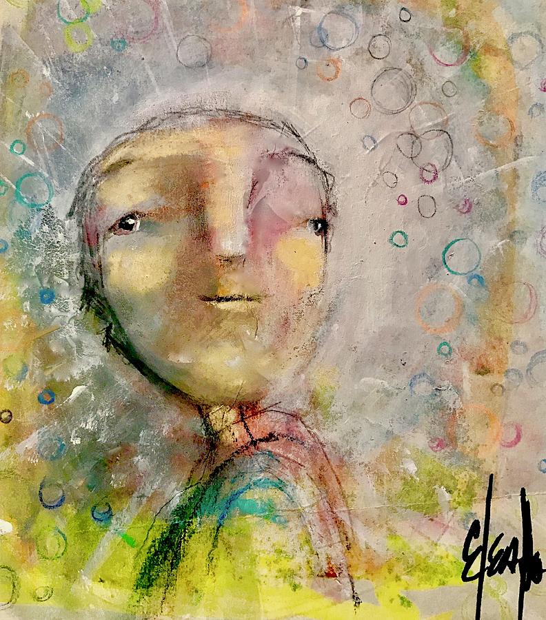 Boy Mixed Media - Hope For Tomorrow by Eleatta Diver Boy Mixed Media - Hope For Tomorrow by Eleatta Diver