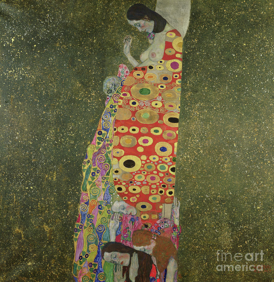 Hope II Painting by Gustav Klimt