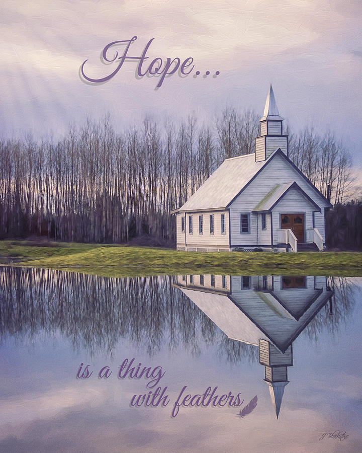 Hope Is A Thing With Feathers - Inspirational Art Painting by Jordan Blackstone