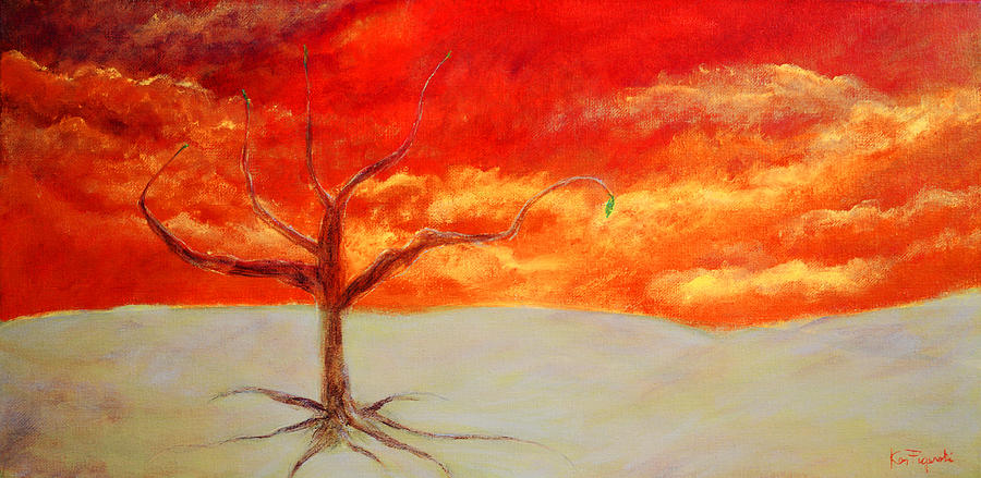 Fantasy Painting - Hope Tree by Ken Figurski