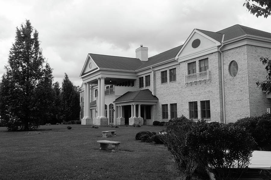 Hope Lodge in Black and White Photograph by Carolyn Ricks
