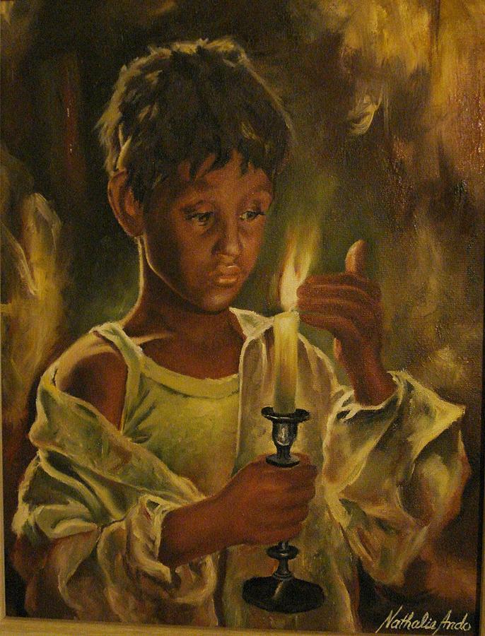 Boy Painting - Hope by Nathalie Ando