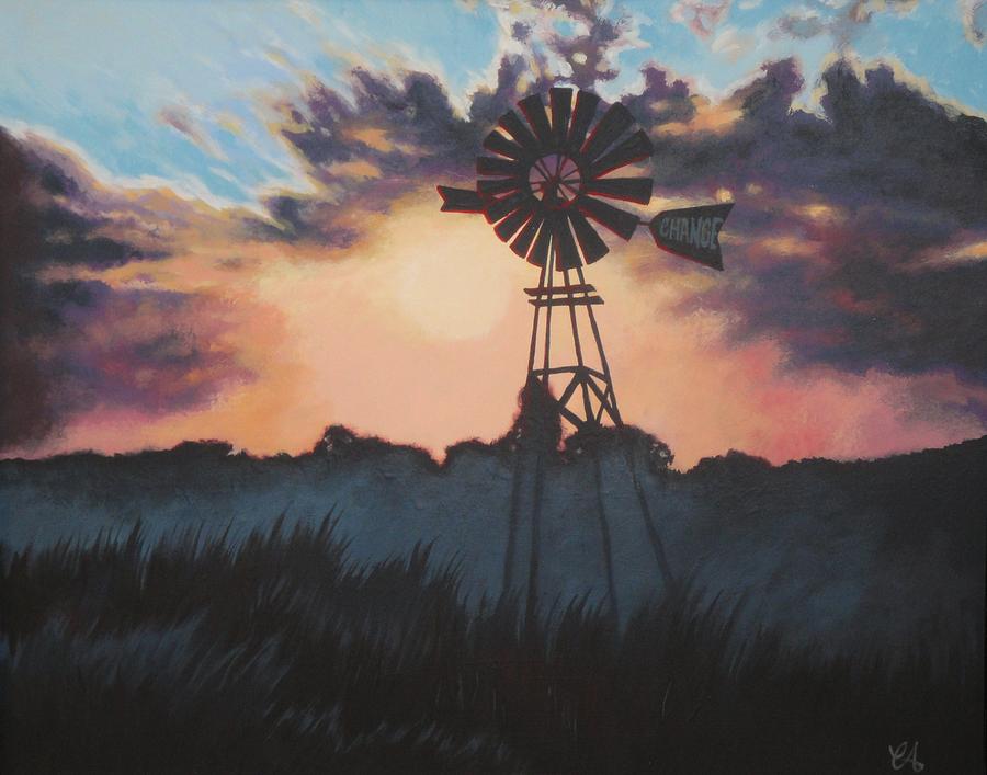 Sunset Painting - Hope on the Horizon by Carrie Auwaerter